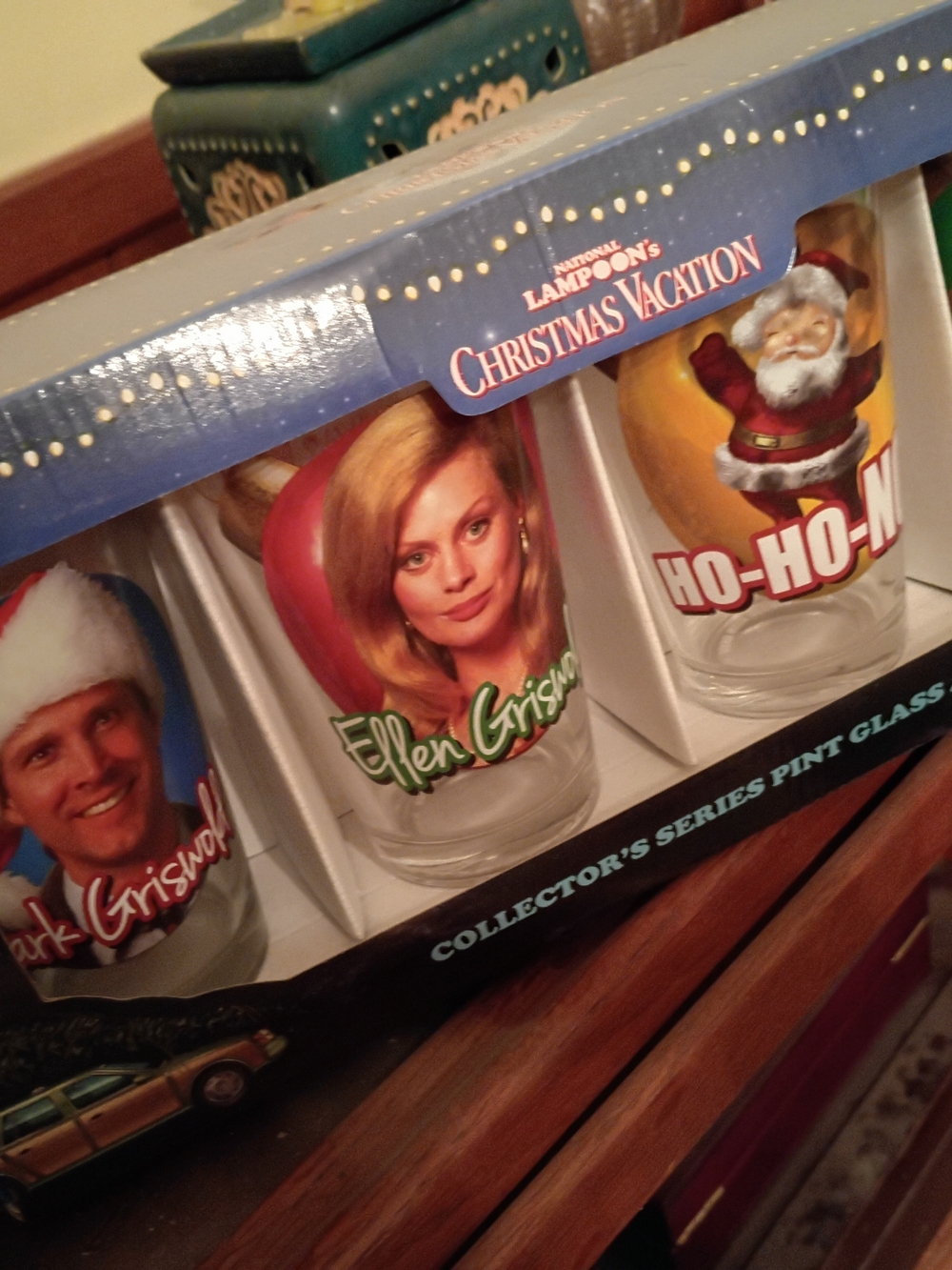 Christmas Vacation 4 Pack Griswold Pint Glasses - Red